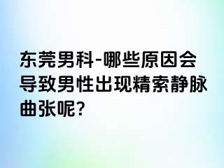 东莞男科-哪些原因会导致男性出现精索静脉曲张呢？
